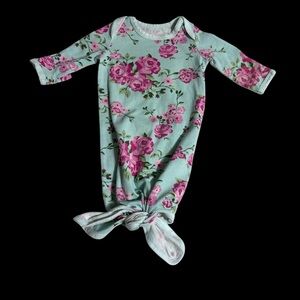 Baby Essentials Floral One Piece - Pink and Green